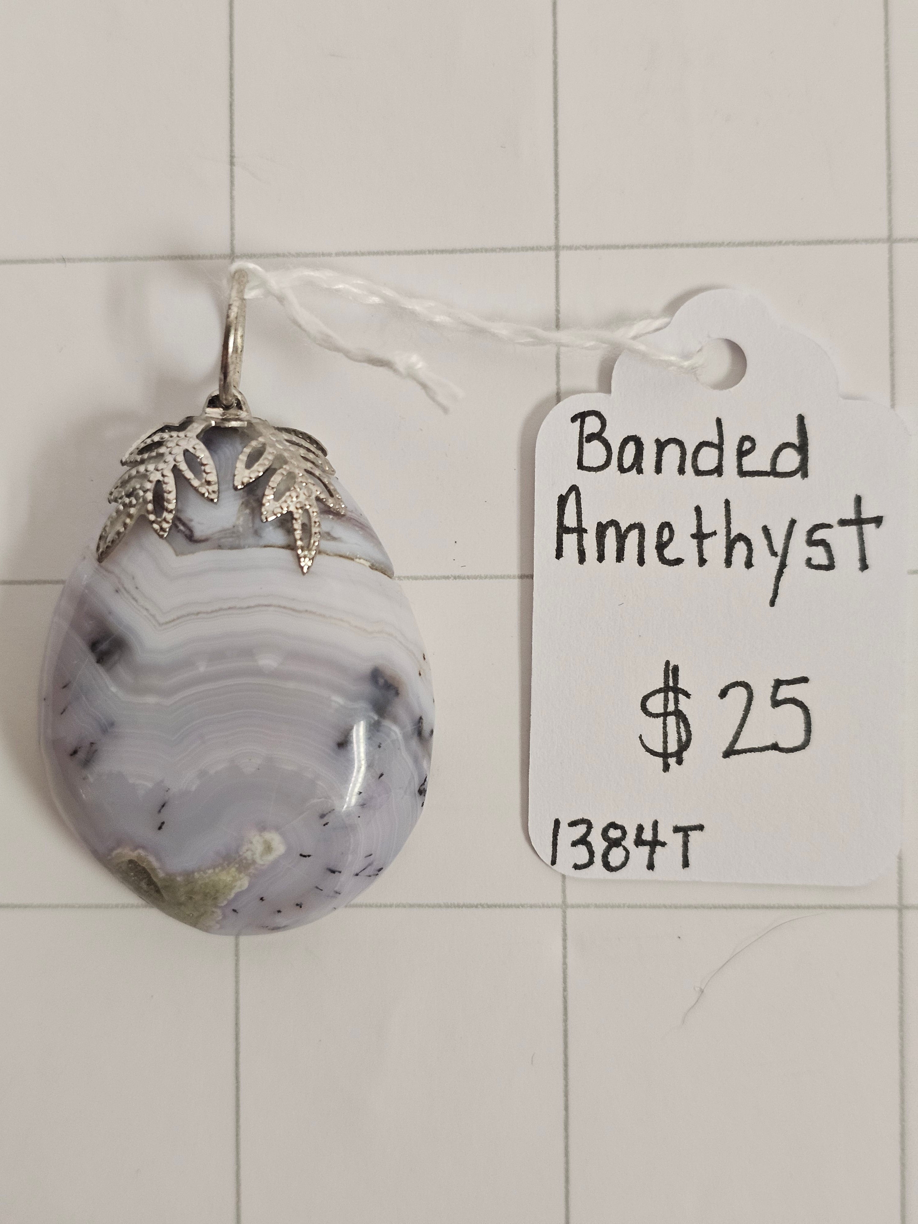 Banded Amethyst pendant