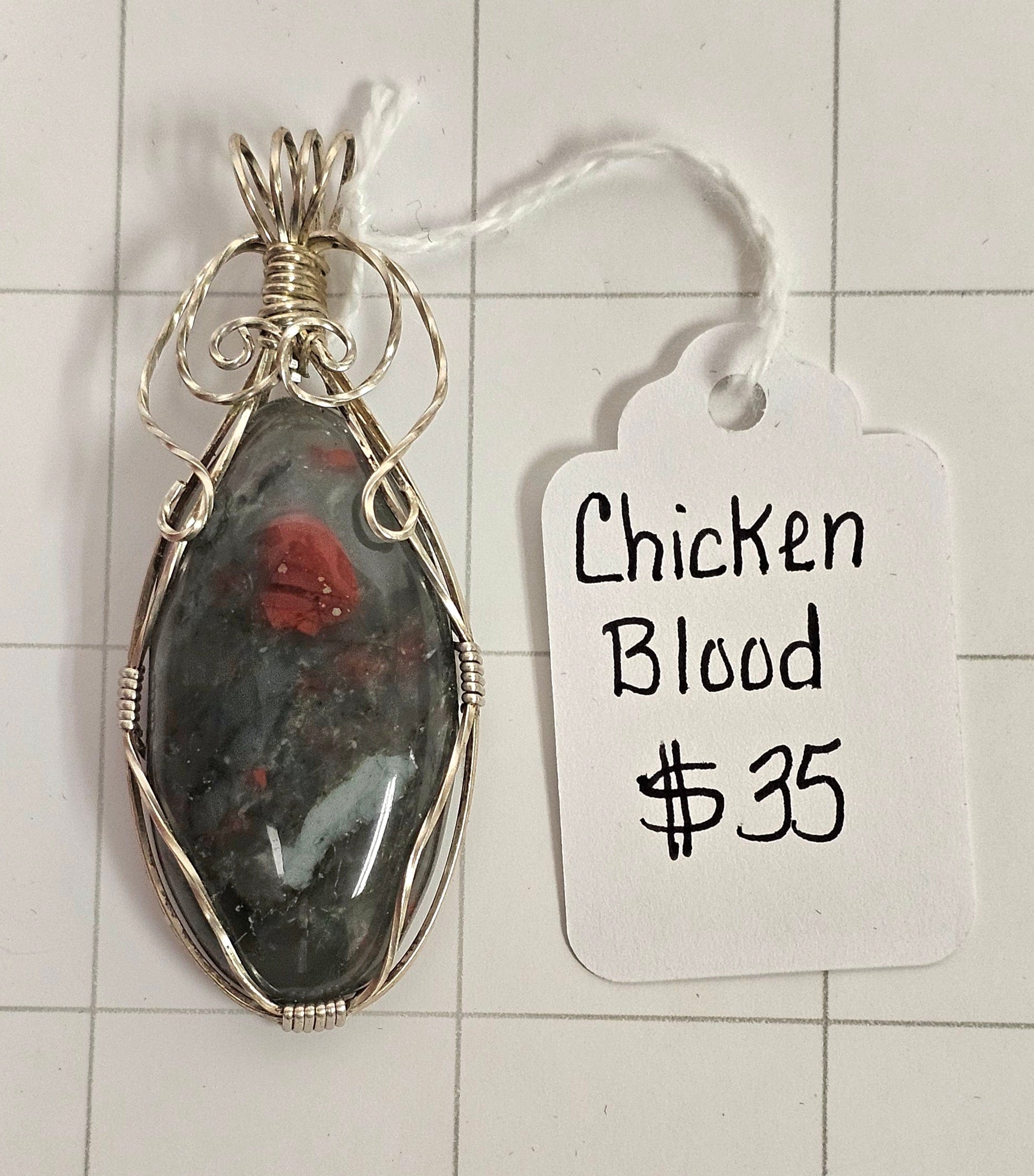 African Chicken Blood Pendant