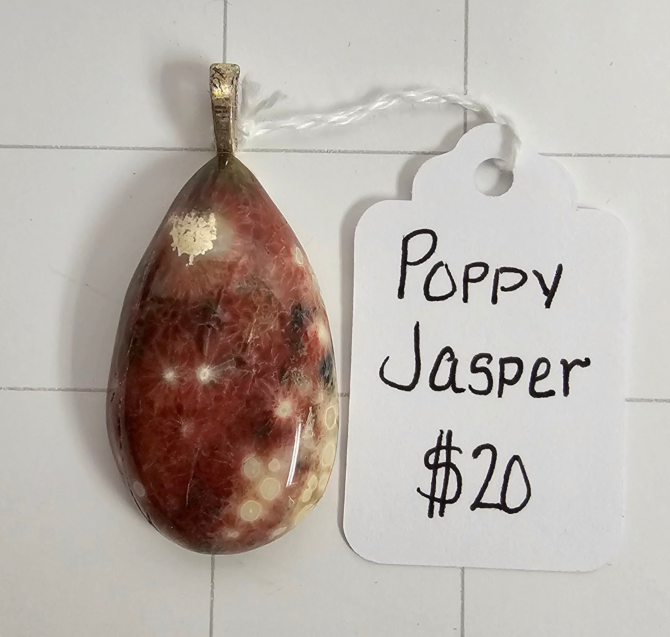 Poppy Jasper pendant