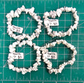 Howlite chip Bracelets