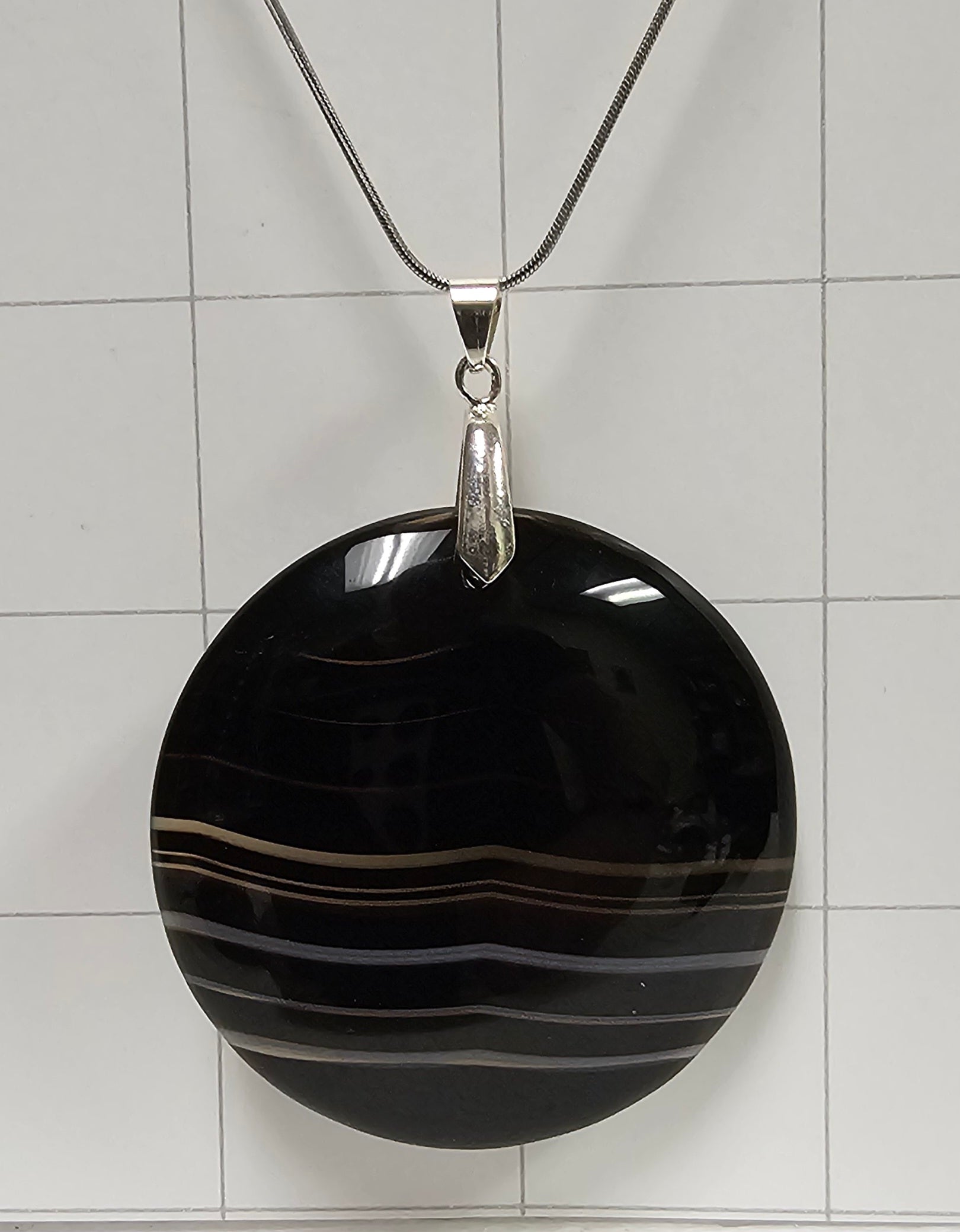 Tuxedo Agate Necklace