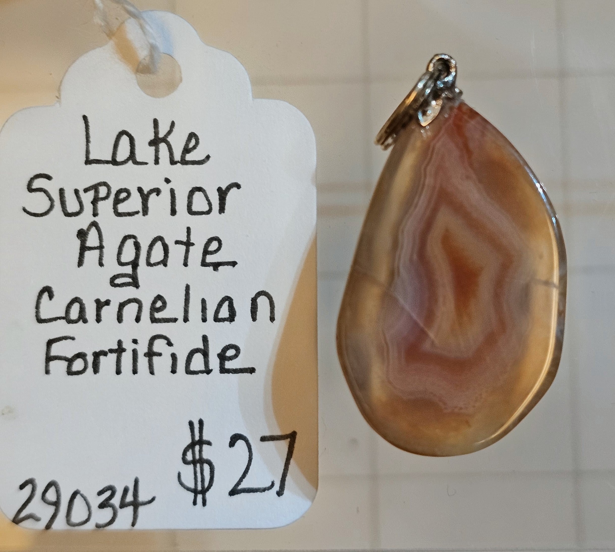 Lake Superior Agate Pendant