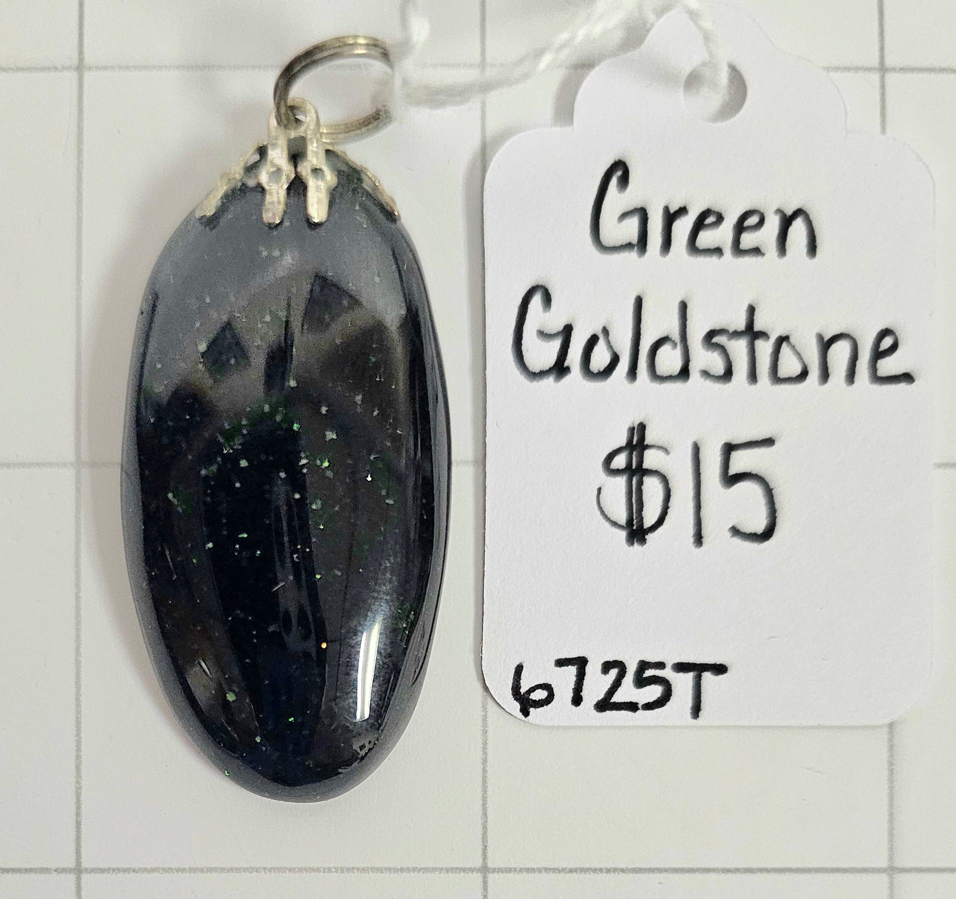 Green Goldstone Pendant