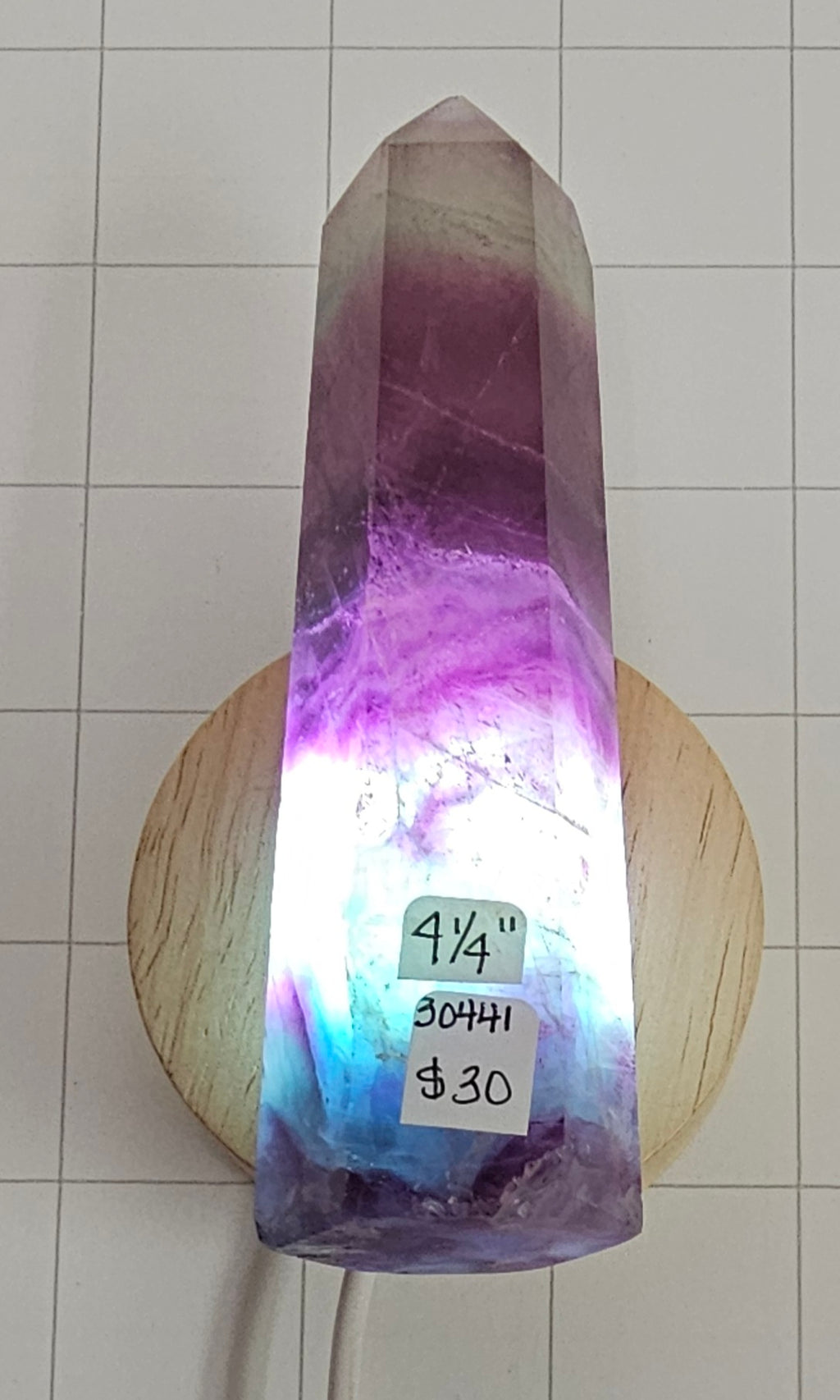 Fluorite obelisk