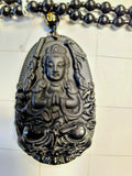 Obsidian Buddah Necklace