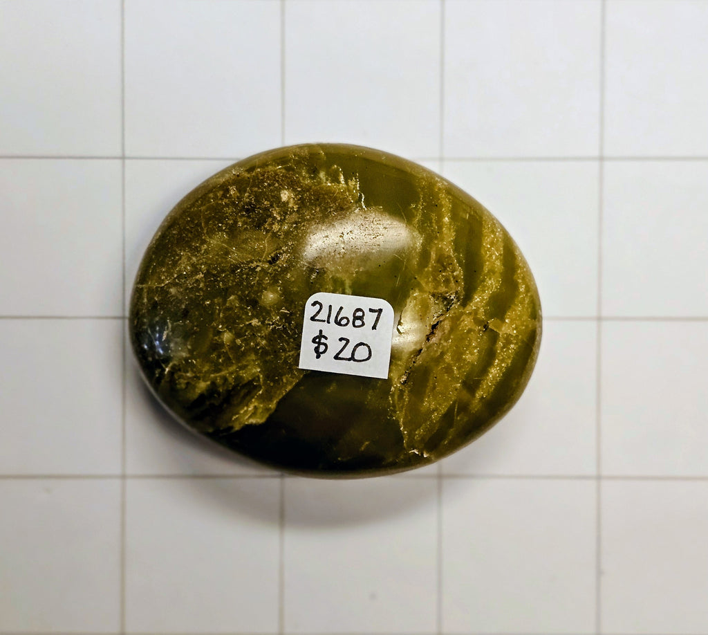Green Opal Palm Stone