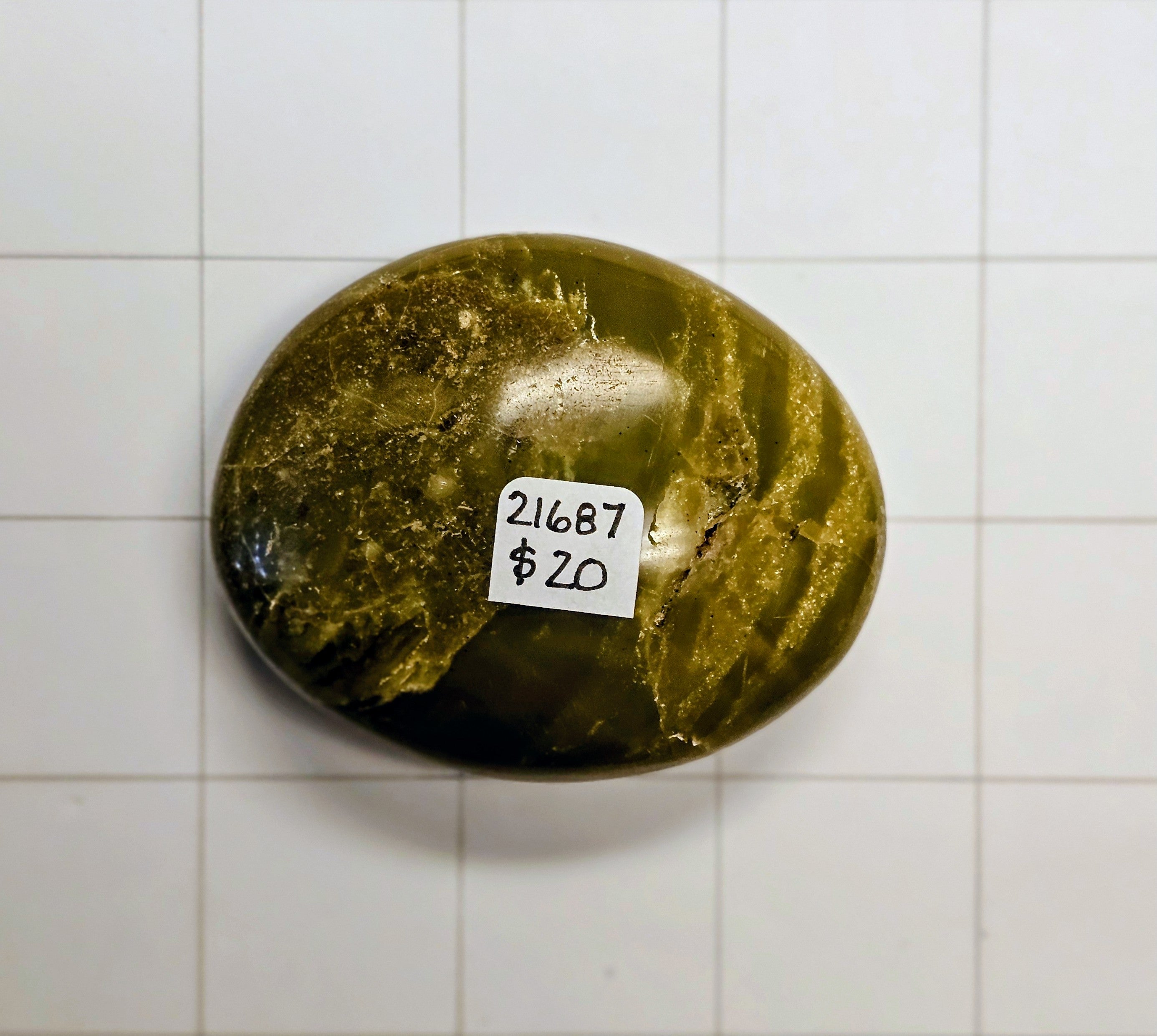 Green Opal Palm Stone