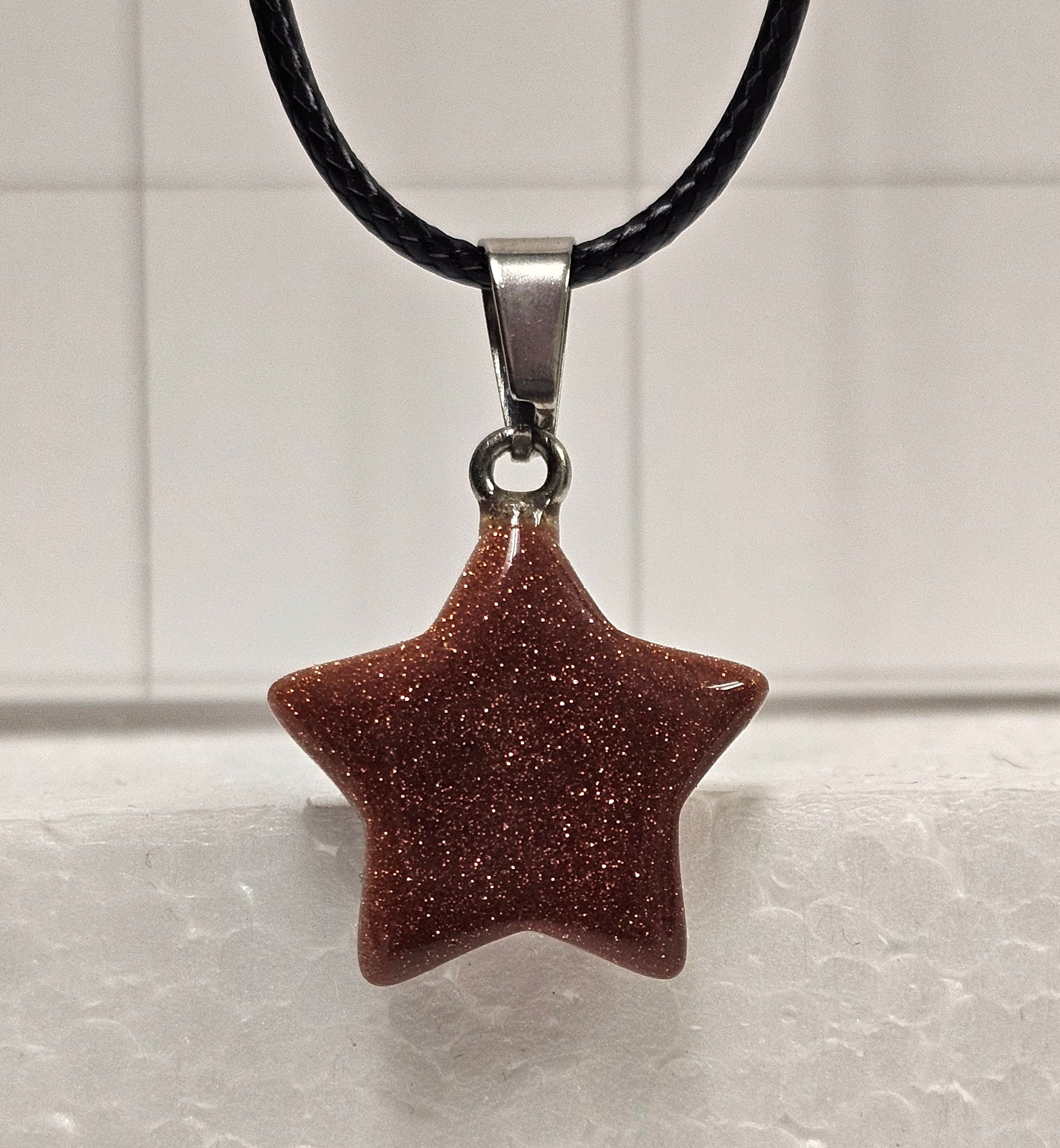 Goldstone Star Necklace