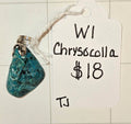 Chrysocolla pendant