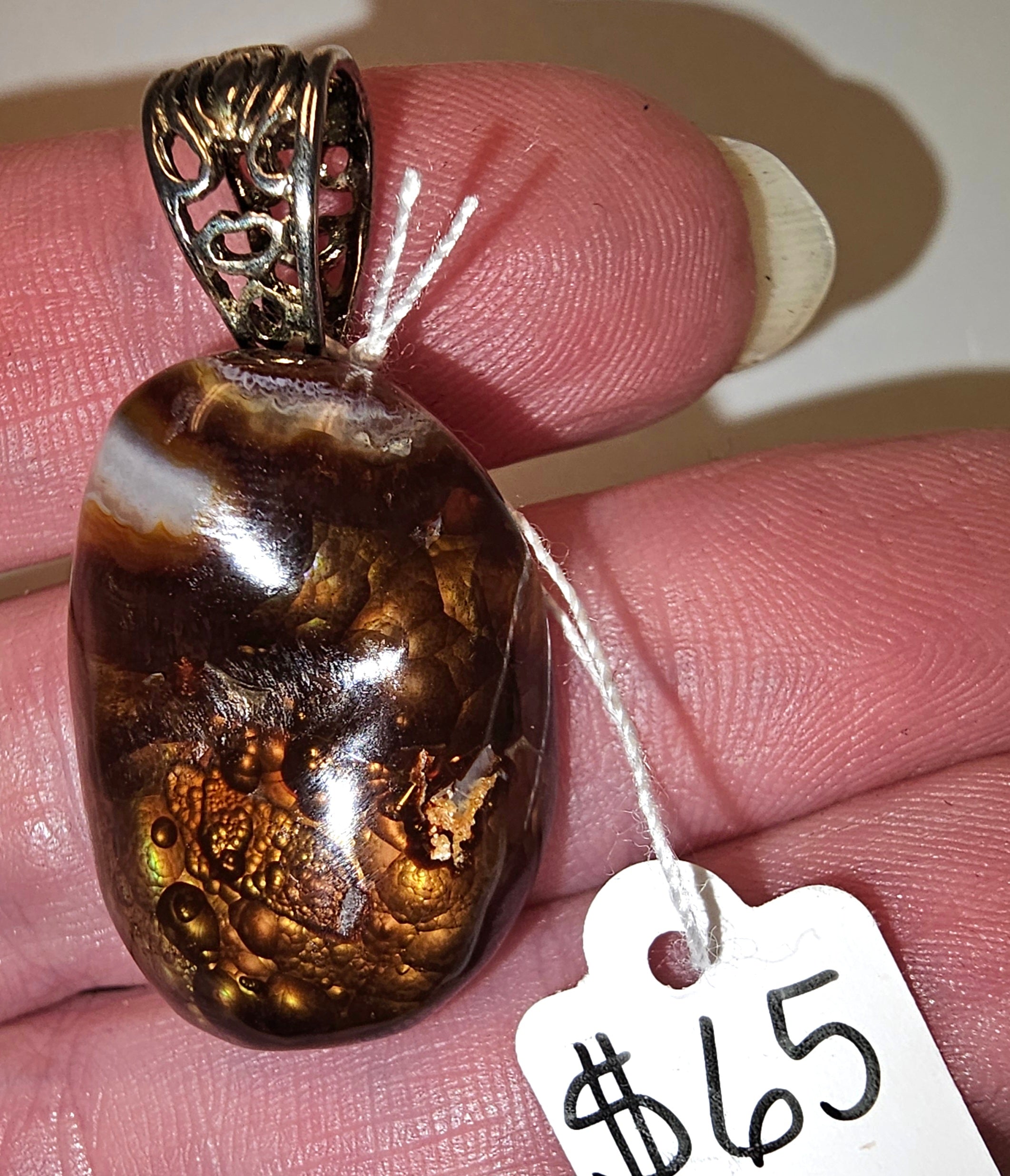 Fire Agate Pendant