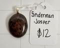 Spiderman Jasper pendant