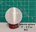 Selenite sphere