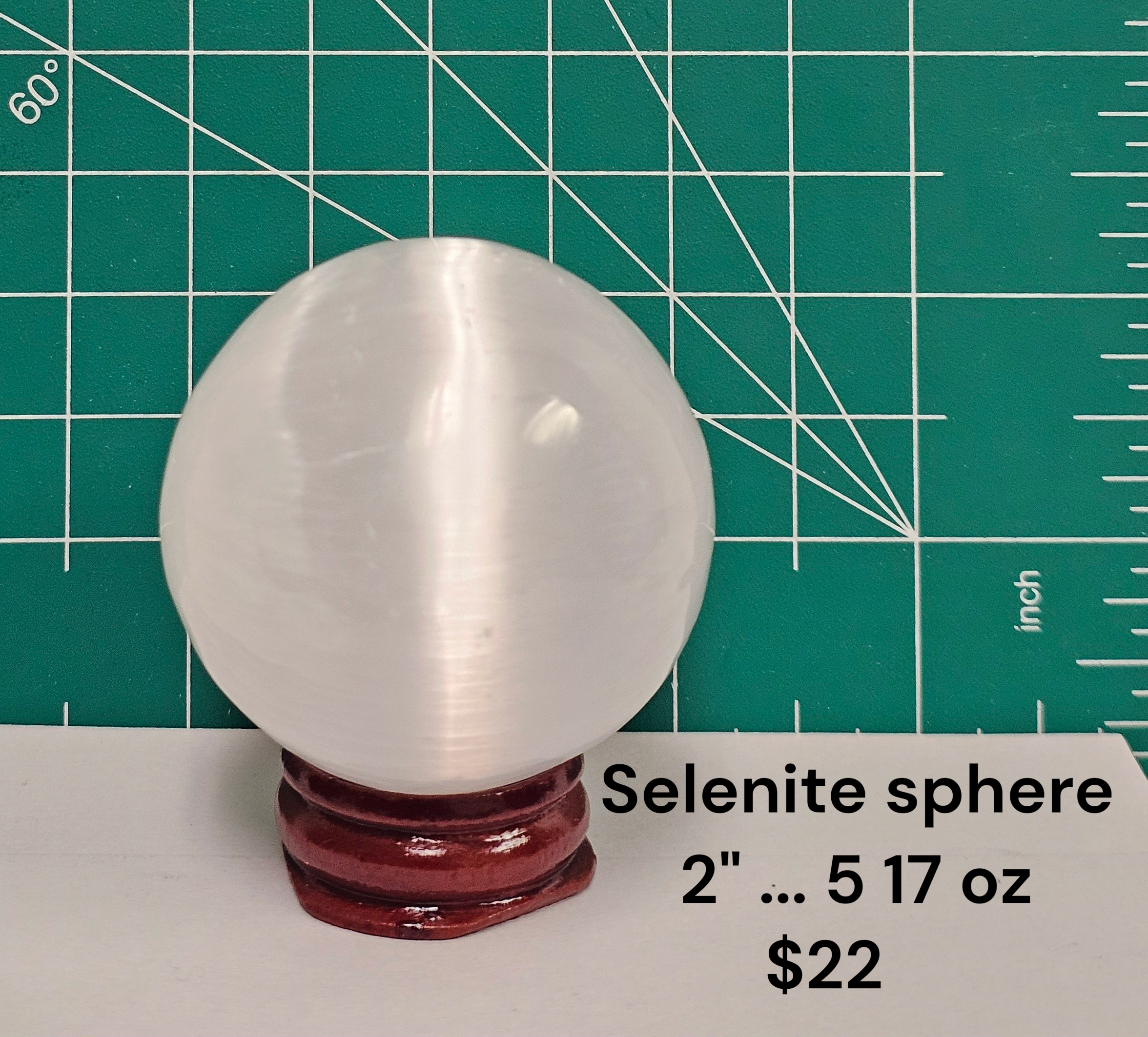 Selenite sphere