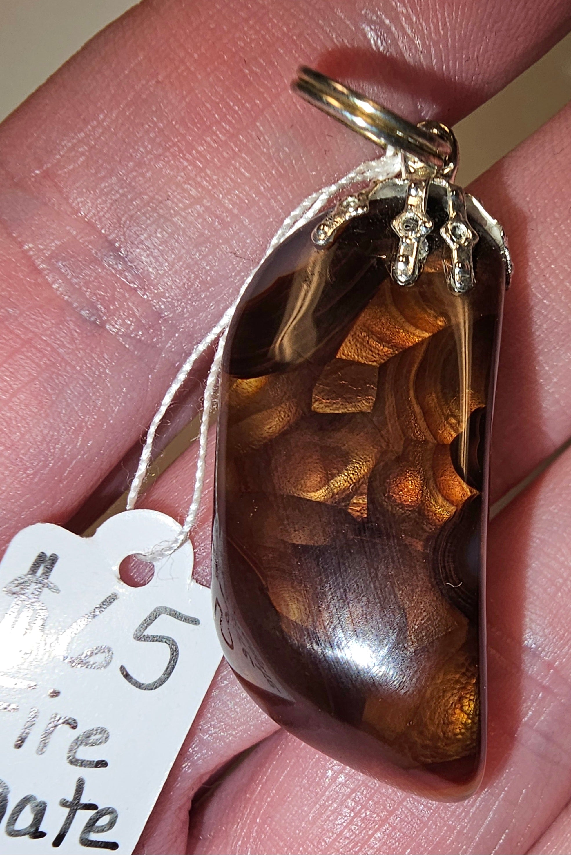 Fire Agate Pendant