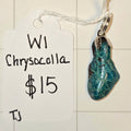Chrysocolla pendant