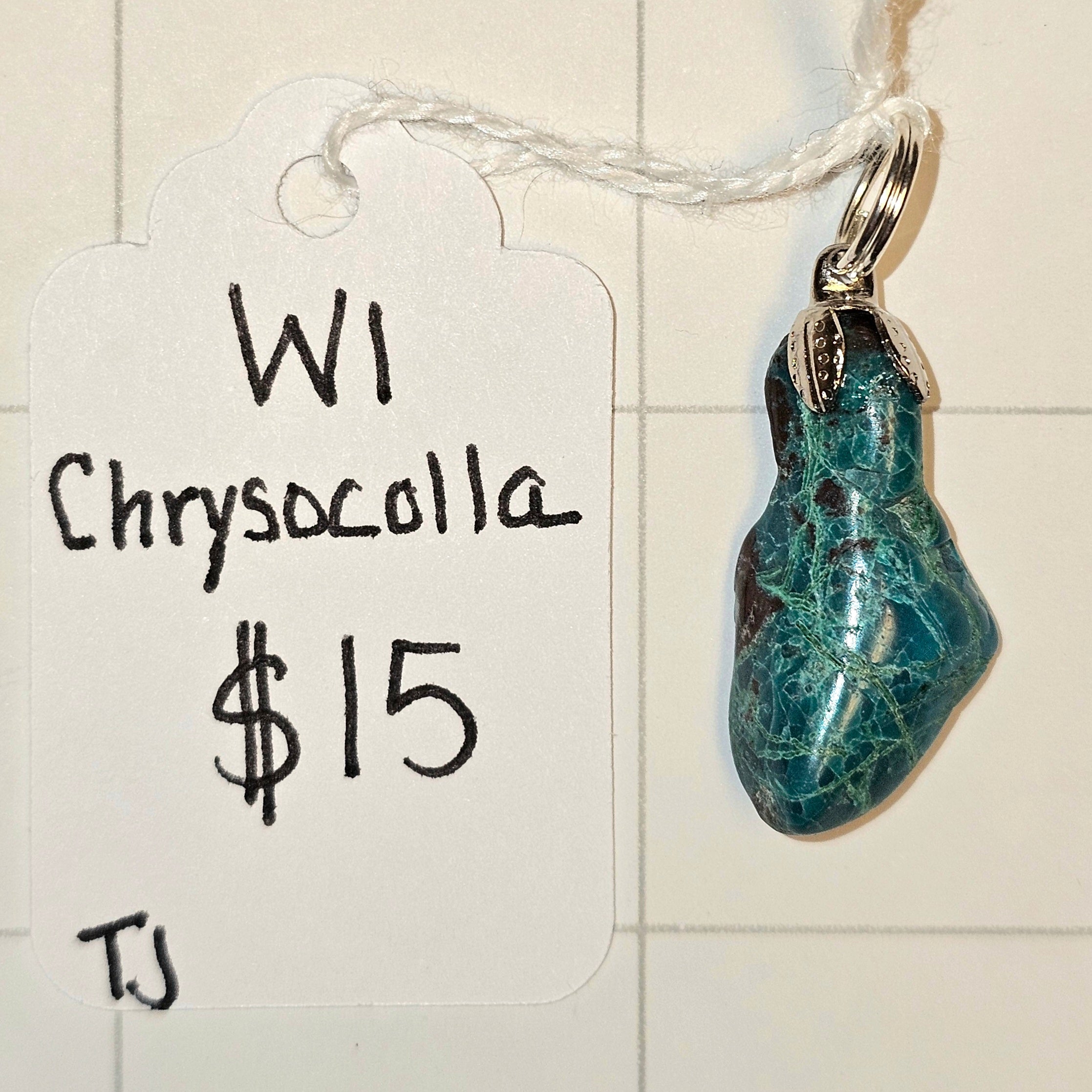Chrysocolla pendant
