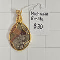 Mushroom Rhyolite pendant