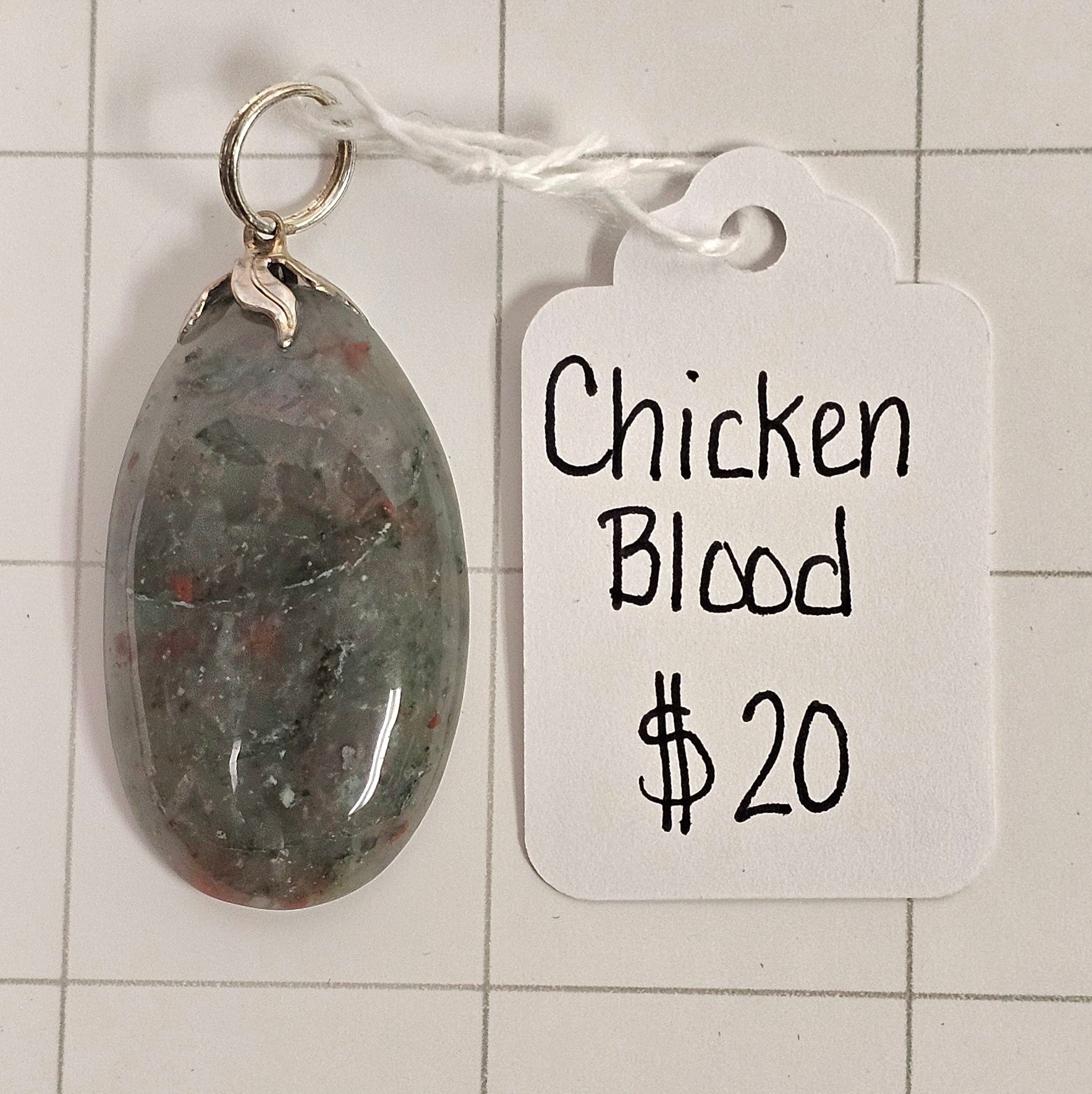 African Chicken Blood Pendant
