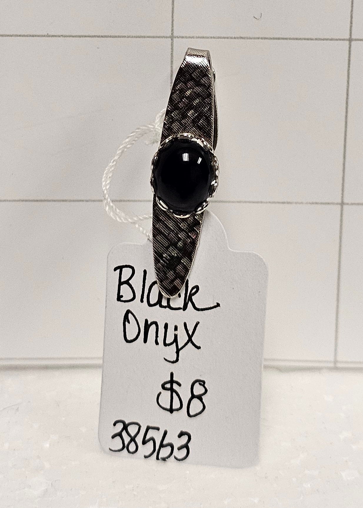 Black Onyx Tie Clip