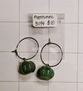 Aventurine Pumpkin Earrings