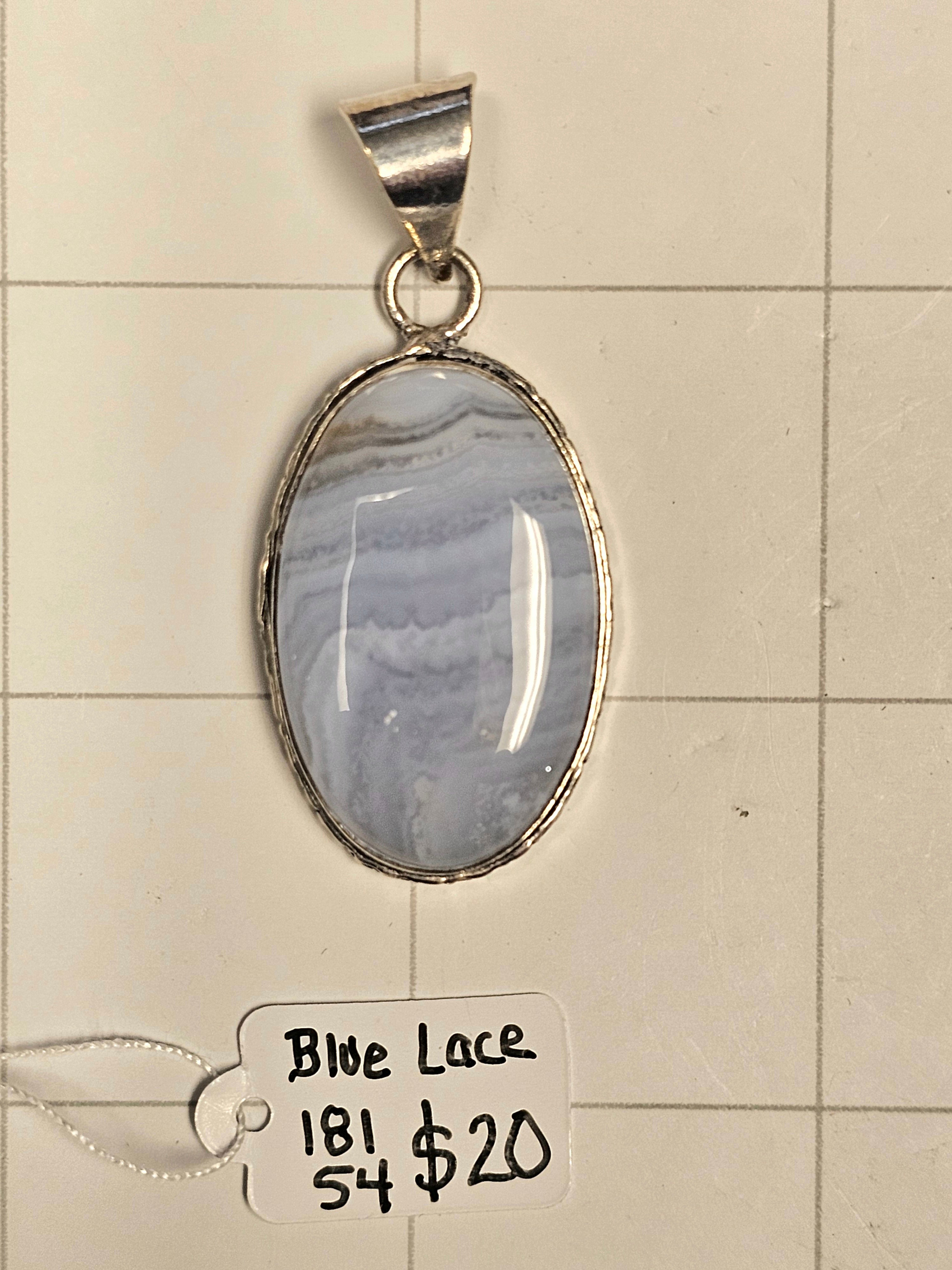 Blue Lace Agate Necklace