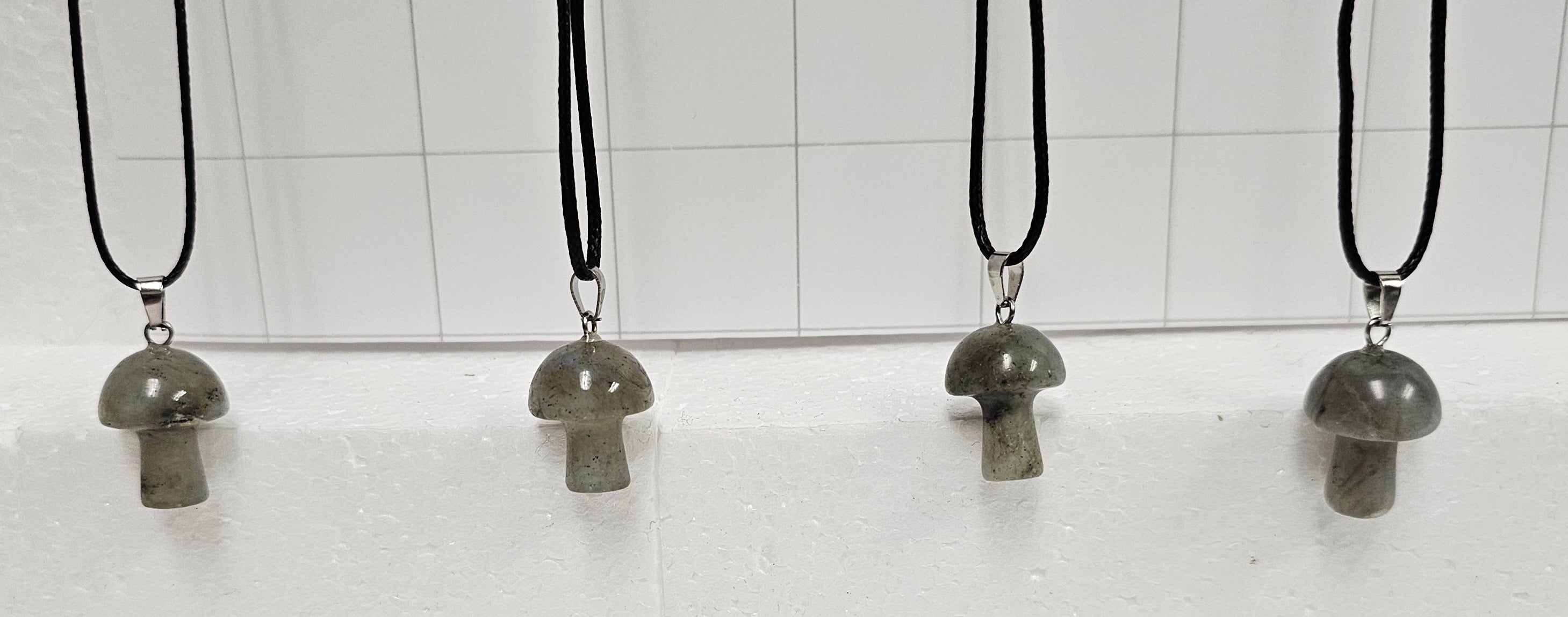 Labradorite Mushroom Necklace