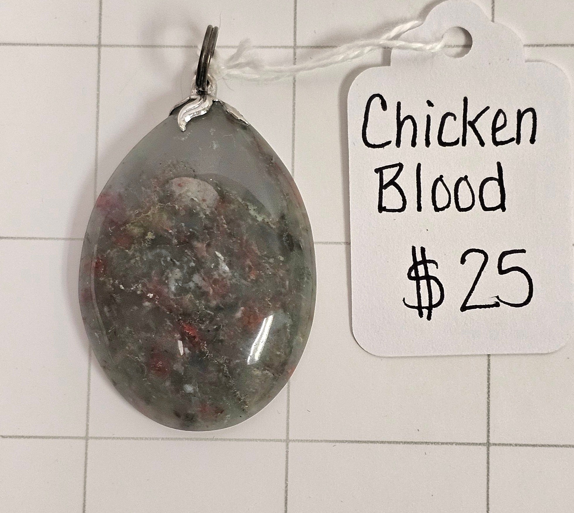 African Chicken Blood Pendant