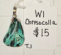 Chrysocolla pendant