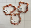 Carnelian chip Bracelets
