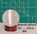 Selenite sphere