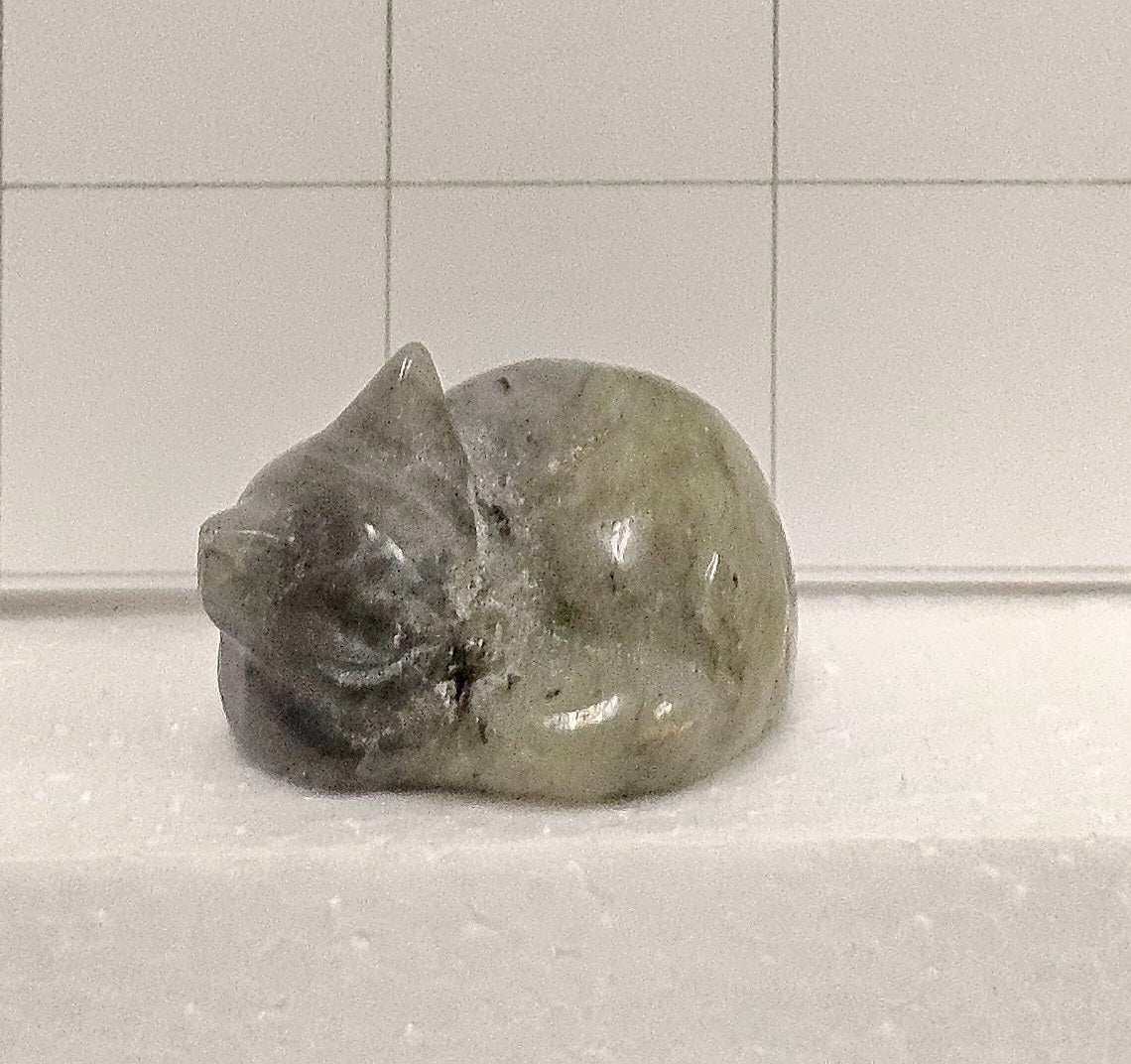 Labradorite carved Cat