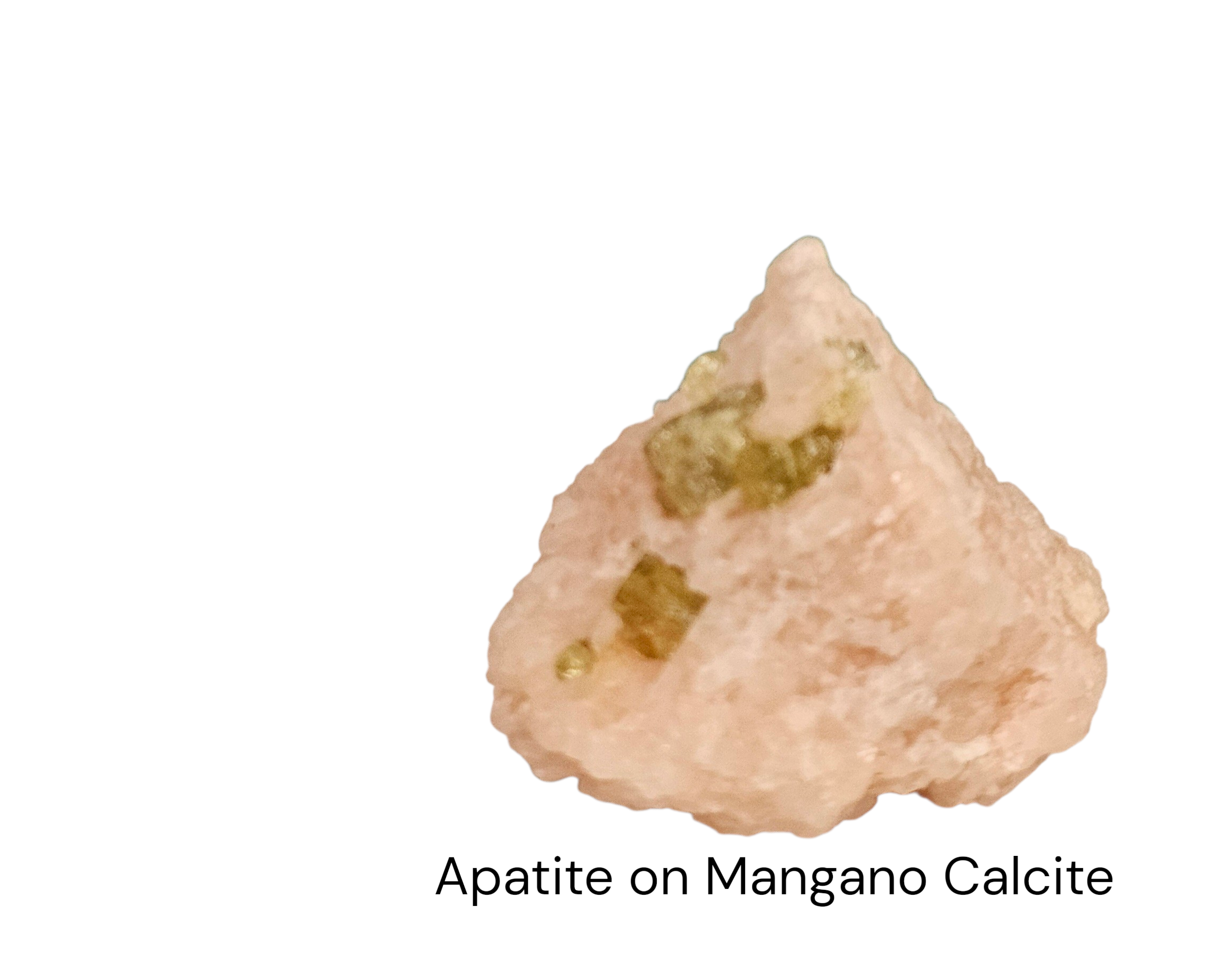Green Apatite in Mangano Calcite