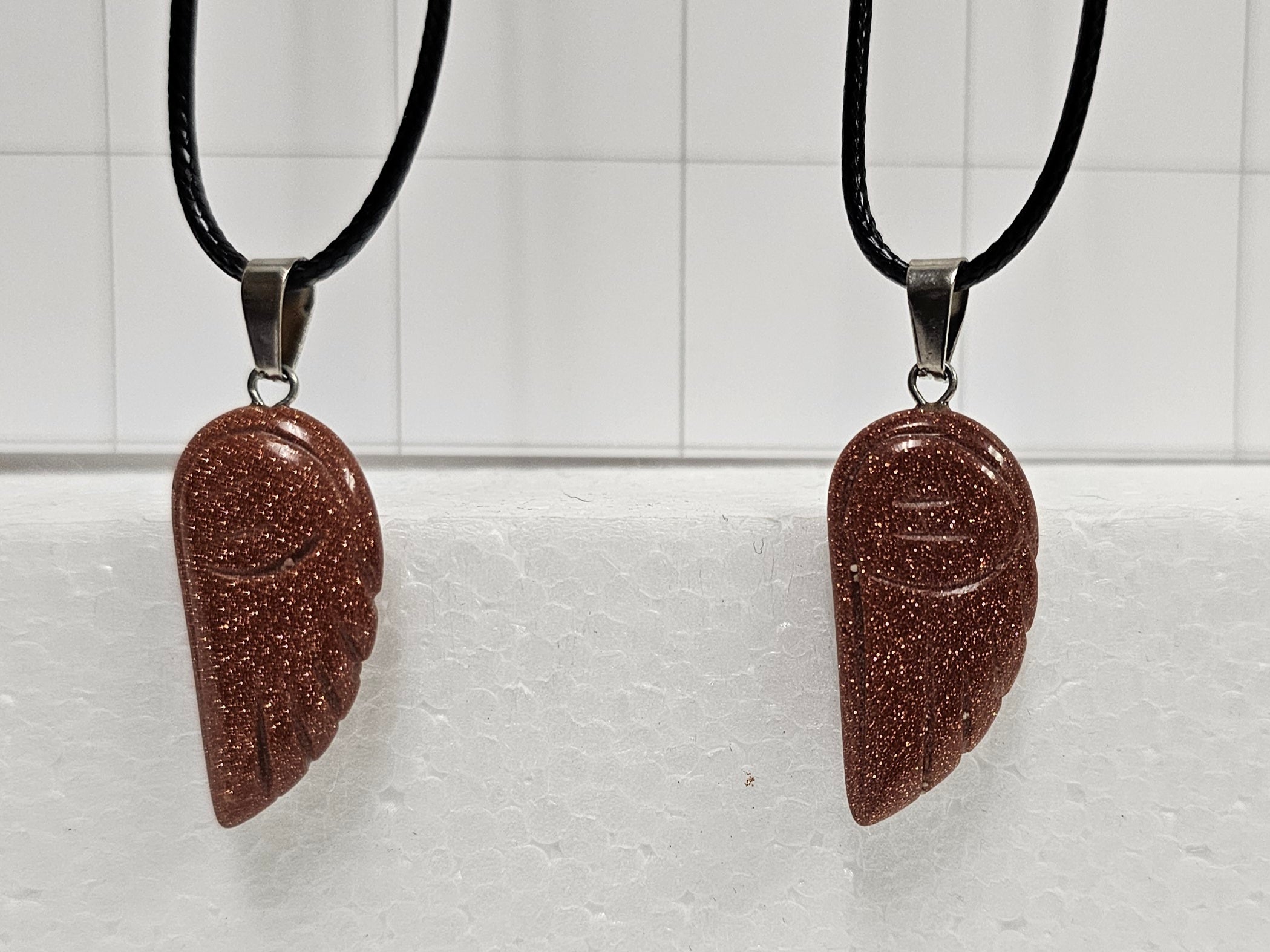 Goldstone Wing Necklaces