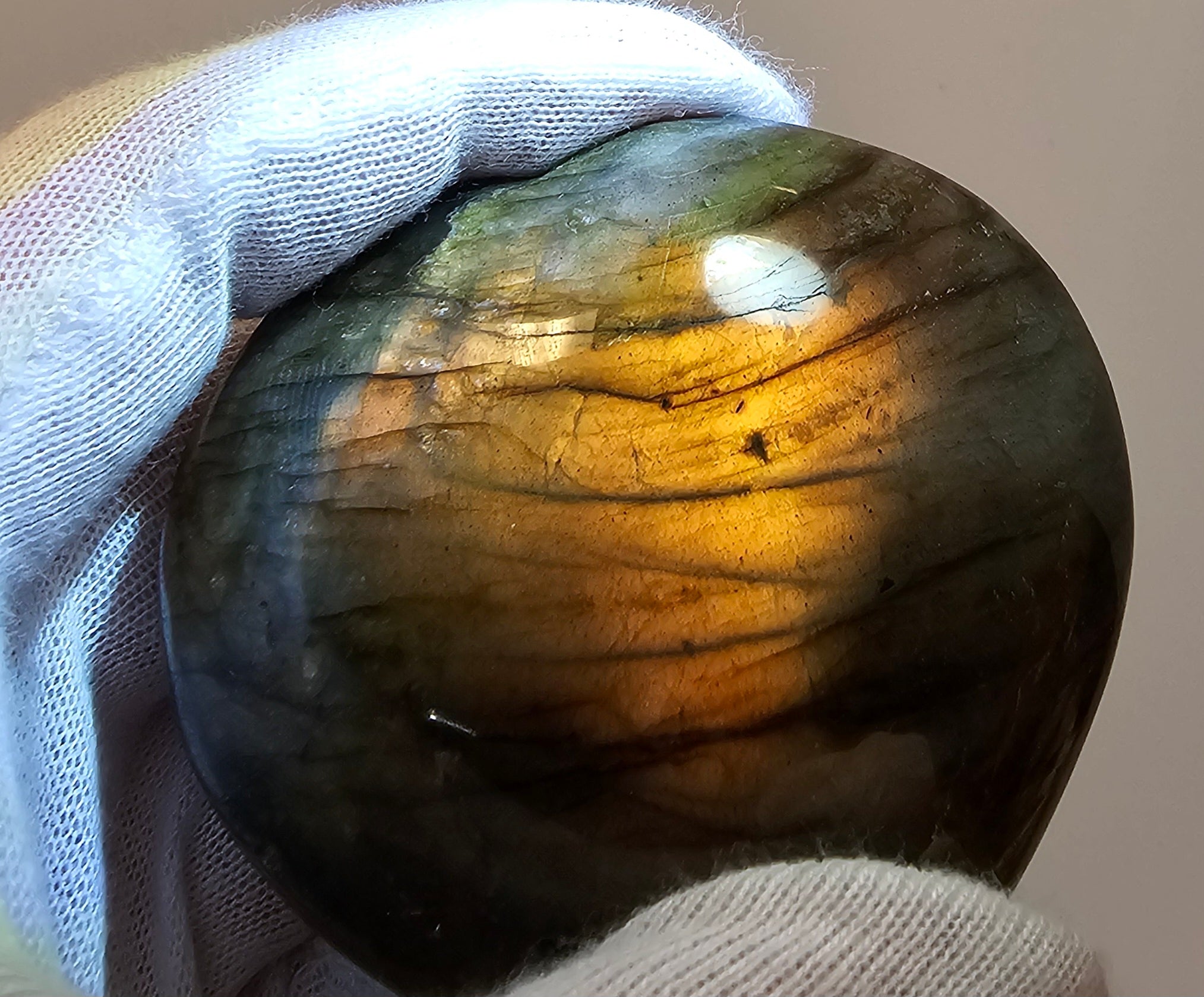 Labradorite Heart