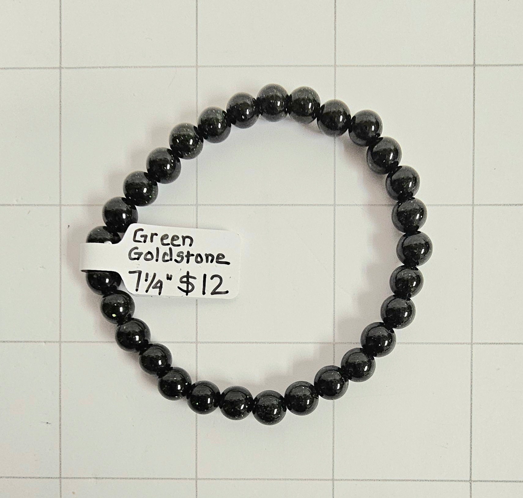 Green Goldstone Bracelet