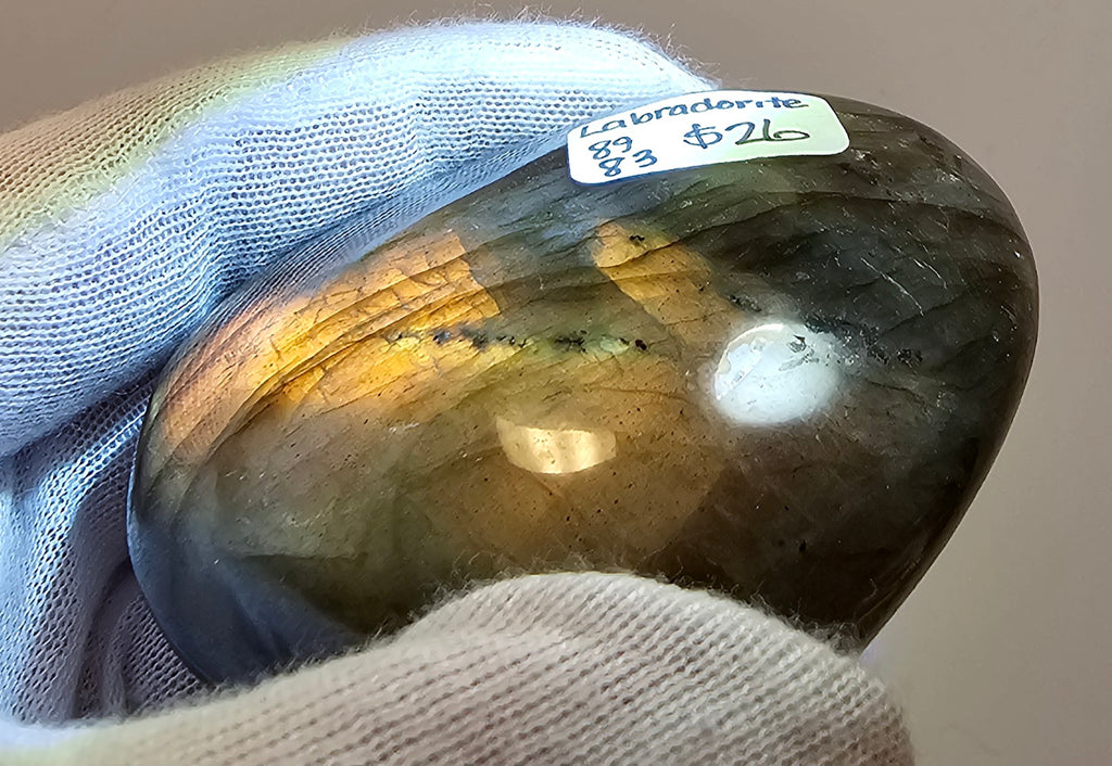 Labradorite Heart